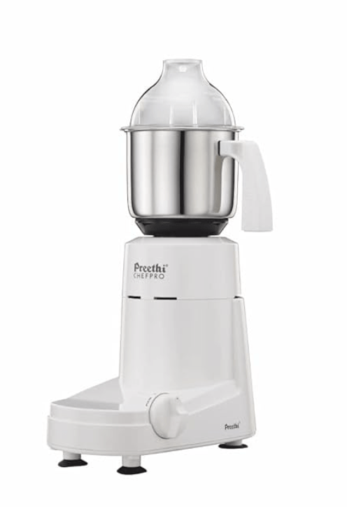Preethi Chef Pro, MG-128, 750 Watt, 3 Jars, 5 year motor warranty, 2 years product guarantee, Life Long free service (White) - Image 2